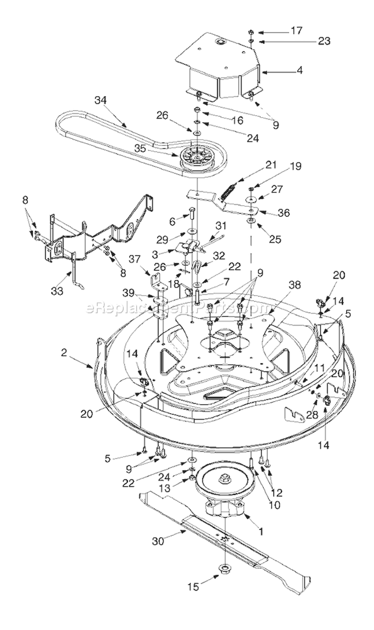 Page B Diagram and Parts List for 13A-328-402 2000 Yard Man Lawn Tractor